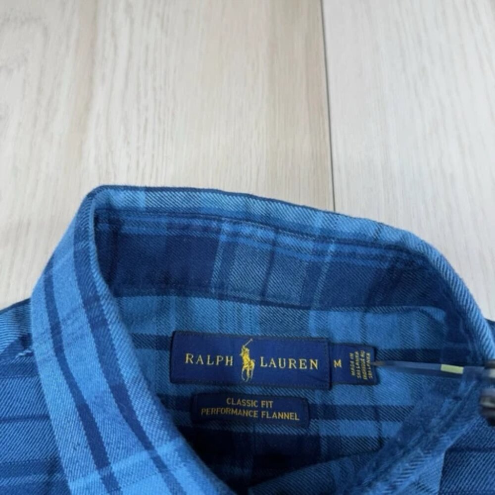 Polo Ralph Lauren Classic Fit Performance Flannel Shirts Mens M Medium Set Of 2 - Picture 6 of 16